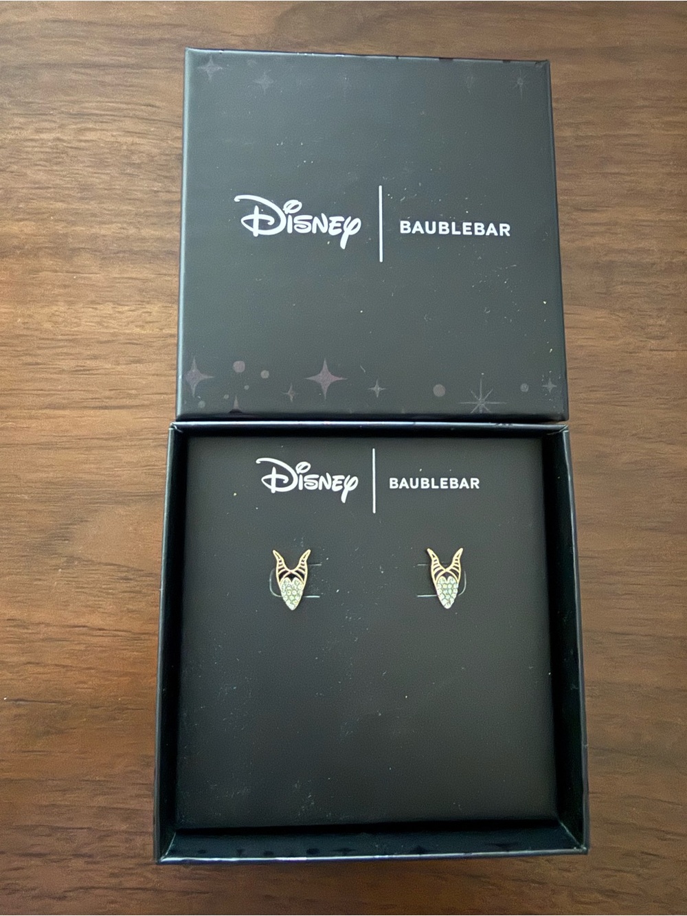 Disney x BaubleBar Malicifent Stud Earrings new